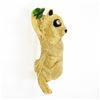 Image 5 : 18K Gold Diamond Green Black Enamel Detailed Textured Climbing Panda Brooch Pin