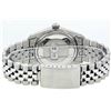 Image 5 : Rolex Mens Stainless Steel Red Vignette Diamond And Ruby 36MM Datejust Wristwatc