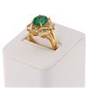 Image 3 : 2.17 ctw Emerald and 0.93 ctw Diamond 18K Yellow Gold Ring
