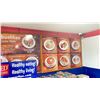 Image 2 : BLACK METAL DISPLAY RACK, SCALE & 2 LARGE DISPLAY SIGNS