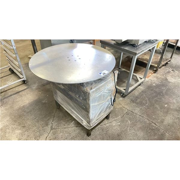 36" DIAMETER ELECTRIC COMMERCIAL ROTARY CAROUSEL FORMING TABLE