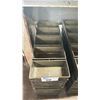 Image 2 : STACK OF 10 METAL 5 LOAF COMMERCIAL BREAD PANS