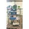Image 1 : 4 TIER COATED METRO STYLE MOBILE RACKING SYSTEM 36"W X 14"D X 59"H * CONTENTS NOT INCLUDED *