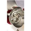 Image 2 : RED PROFESSIONAL 5 PLUS ELECTRIC KITCHEN AID WITH MIXING BOWL & 2 ATTACHMENTS