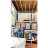 Image 2 : 5 BAYS OF BLUE/WHITE INDUSTRIAL PALLET RACKING ; 8' CROSSBARS & 12'/16' UPRIGHTS