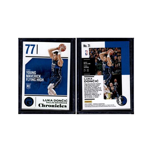 Luka Doncic RC 2018-'19 Panini Chronicles Green Parallel #71