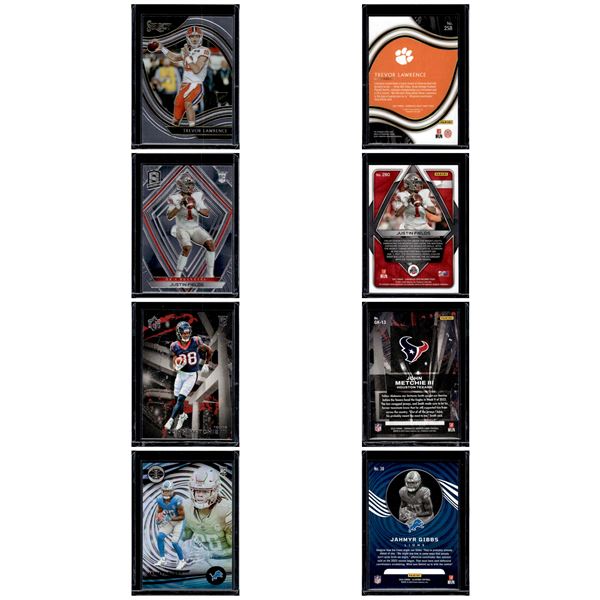 ROOKIE CARDS: Trevor Lawrence, Justin Fields, John Metchie, Jahmyr Gibbs