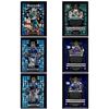 Image 1 : 2023-'24 Panini Mosaic Blue Reactive Cards: Jaylen Waddle RC, Saquon Barkley, & Tiki Barber.
