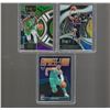 Image 1 : 3 Silver Prizms. Lamelo Ball Express Lane, Cade Cunningham Courtside, Jaylen Brown Tri-Color