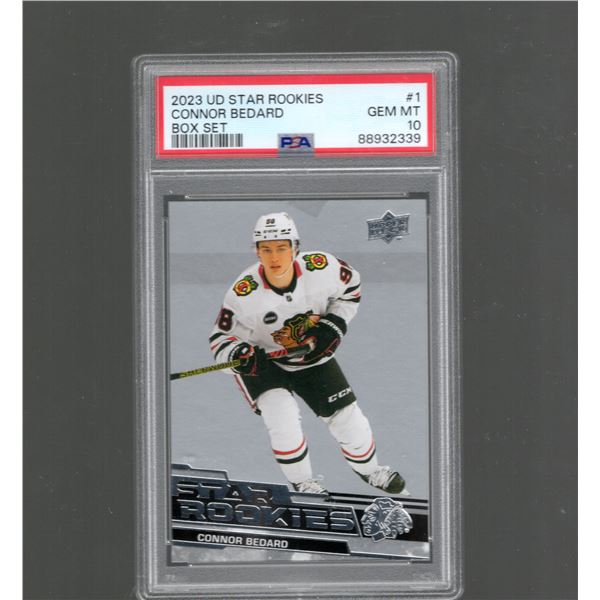 Connor Bedard 2023 Upper Deck Star Rokies Box Set PSA Grade 10