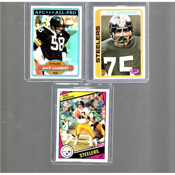Terry Bradshaw, Joe Greene, & Jack Lambert.