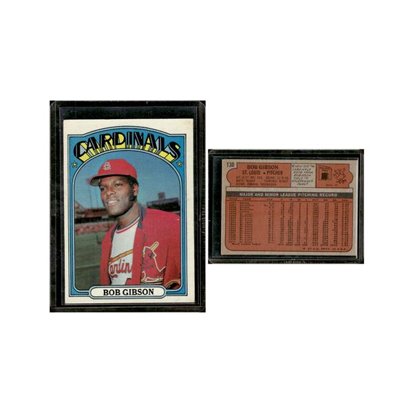 Bob Gibson 1972 Topps #130 in very good condition.