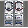 Image 2 : Lot of 4 Silver Prizm Patch Cards 2023 Panini Prizm