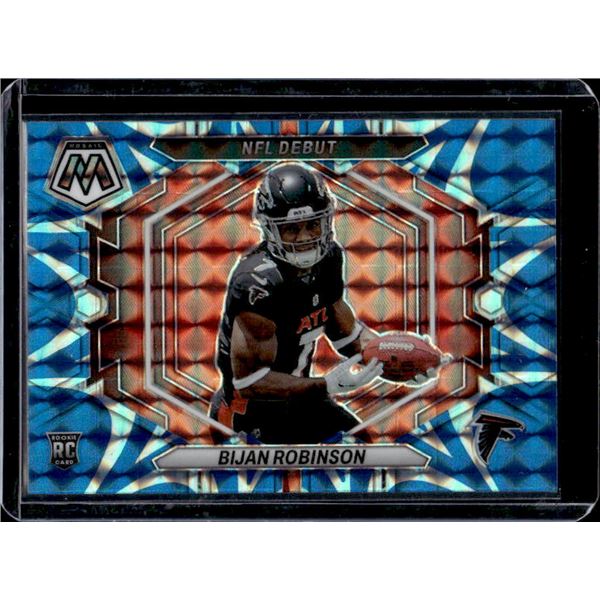 Bijan Robinson Blue Reactive Mosaic RC #ND-9