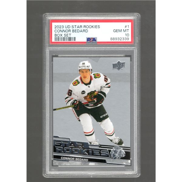 Connor Bedard Star Rookies 2023 Upper Deck #1 PSA 10 Gem MT