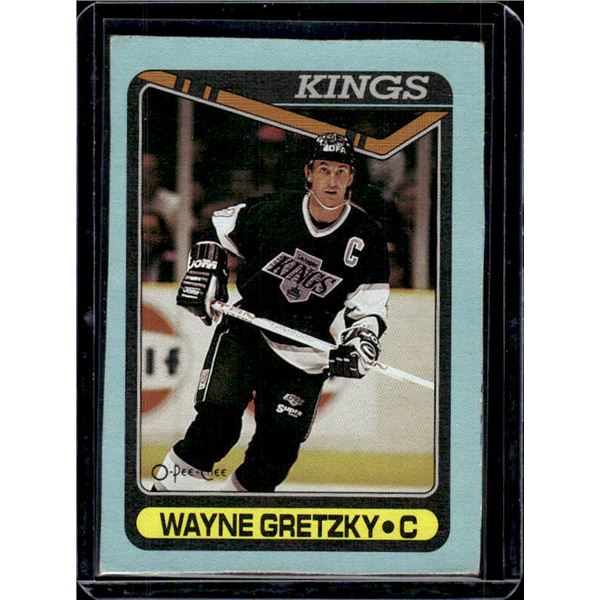 Wayne Gretzky 1990 O-Pee-Chee Box Bottom Hand Cut #D