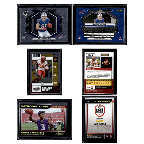 NFL RCs Kincaid Mosaic, Breece Hall, Jordan Addison
