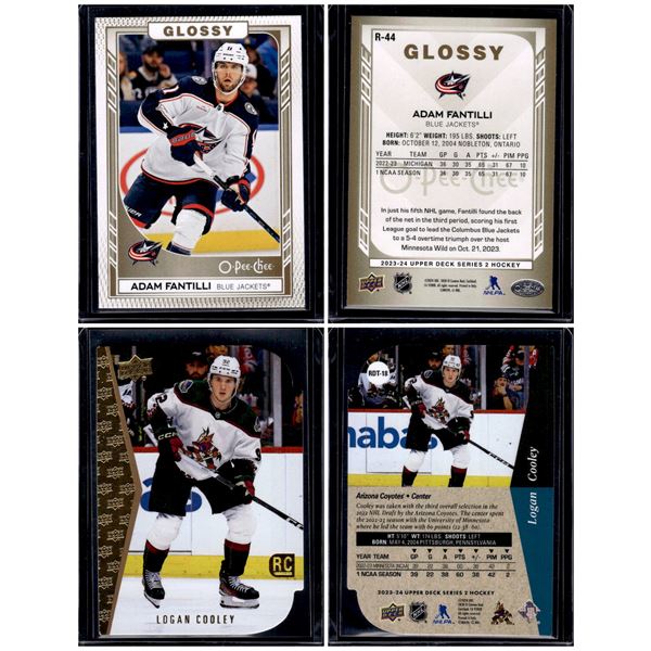 4 NHL RCs Fantilli, Cooley, McTavish, Zary