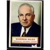 Image 1 : 1956 Topps Warren Giles NL President #2