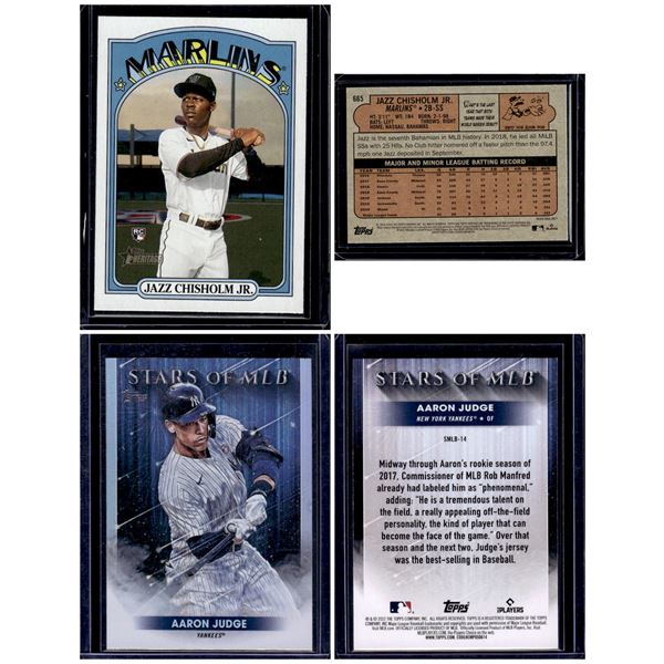 Jazz Chisholm Heritage RC #665 & Aaron Judge Stars of MLB