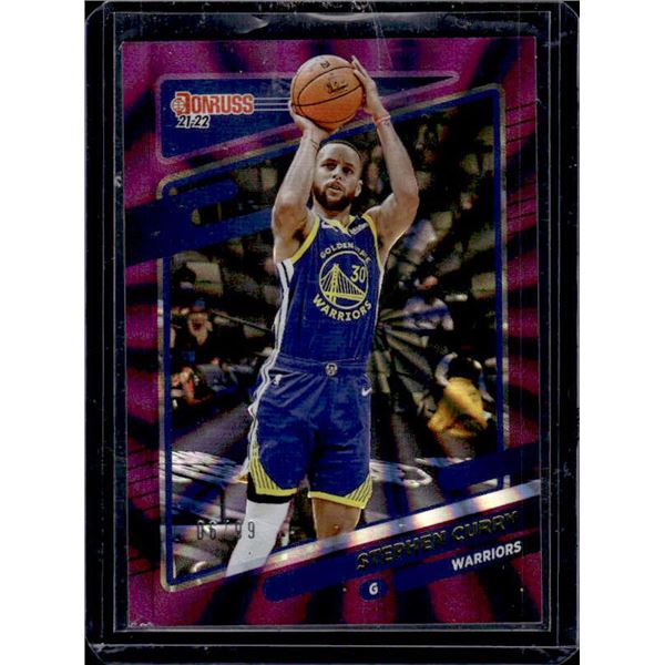 Stephen Curry Purple Holo Laser /99 2021-22 Donruss #68
