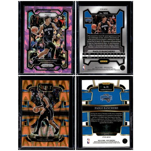 Paolo Banchero Pink Ice Prizm & Orange Tectonic Prizm