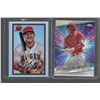 Image 1 : Mike Trout Topps Chrome Stars of MLB & Bowman Chrome Refractor