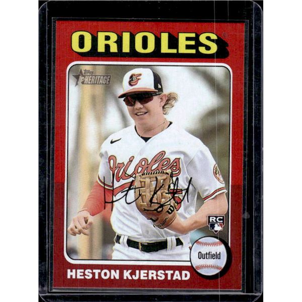 Heston Kjerstad Red Border RC 2024 Topps Heritage #327