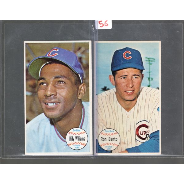 Ron Santo & Billy Williams 1964 Topps Giants