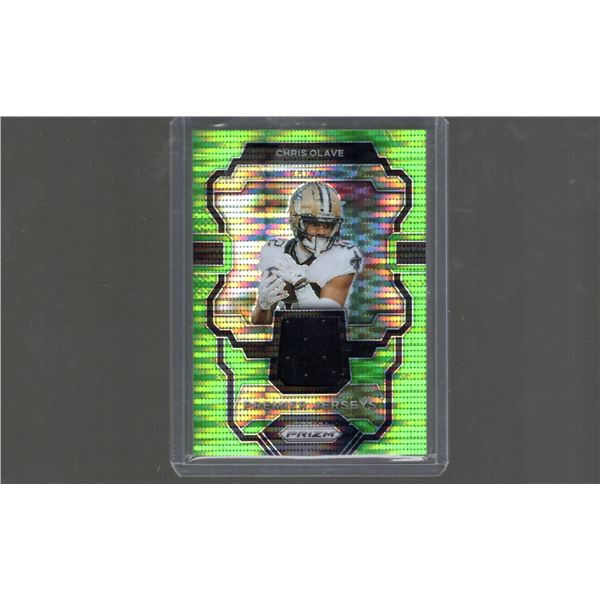 Chris Olave Neon Green Pulsar Premier Jerseys Patch #PJ-CO