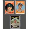 Image 1 : Lot of 3 1959 Topps Baseball Cards