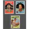 Image 1 : Lot of 3 1959 Topps Baseball Cards