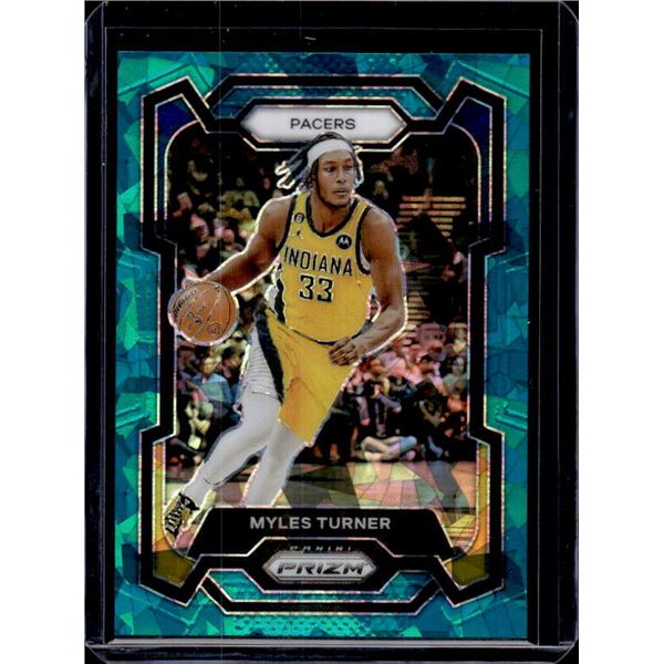 Myles Turner Teal Ice Prizm /225 2023-24 Prizm #34