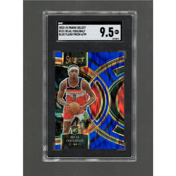 Bilal Couilbaly Blue Flash Prizm RC /99 #131 SGC 9.5