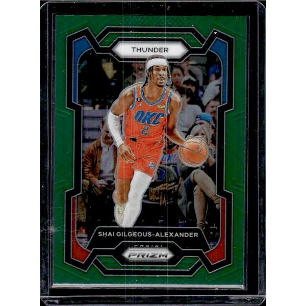 Shai Gilgeous-Alexander Green Prizm 2023-24 Panini Prizm #85