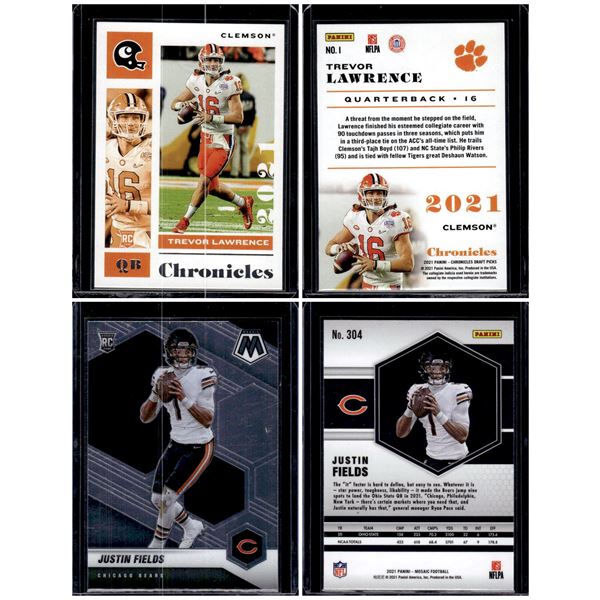 Justin Fields Mosaic RC & Trevor Lawrence Chronicles RC