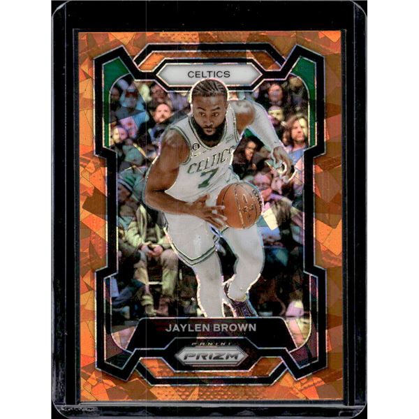 Jaylen Brunson 2023-24 Panini Prizm Orange Cracked Ice #31