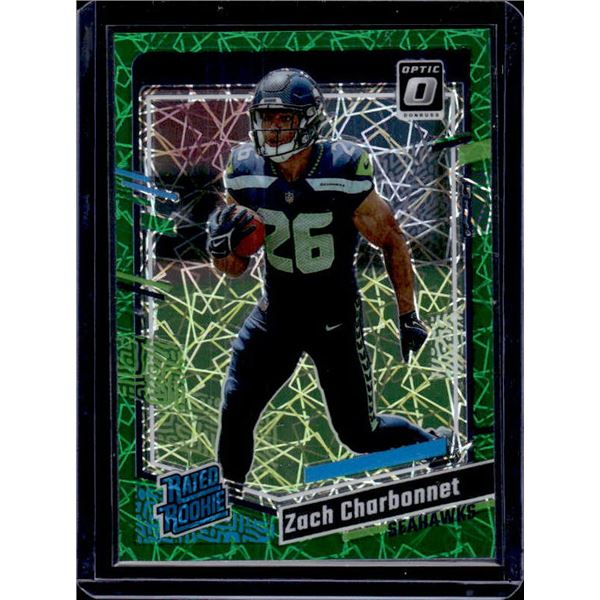 Zach Charbonnet Green Velocity Prizm Optic RC #294