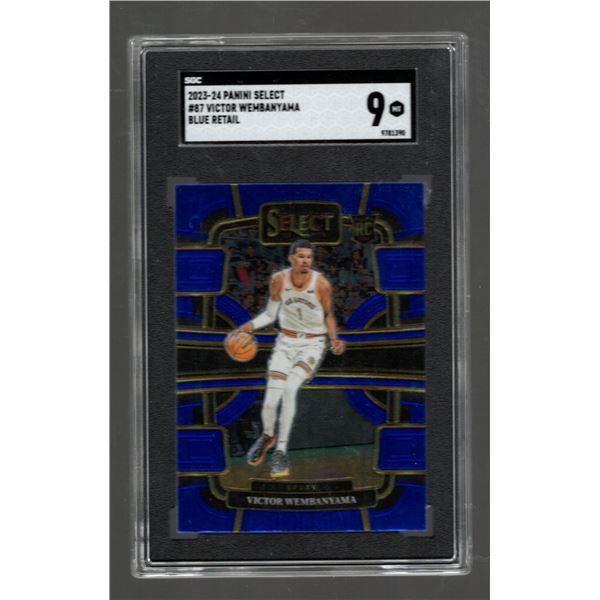 Victor Wembanyama Select Blue Retail RC #87 SGC 9