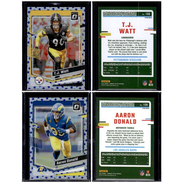 Tj Watt & Aaron Donald Optic Stars Prizm