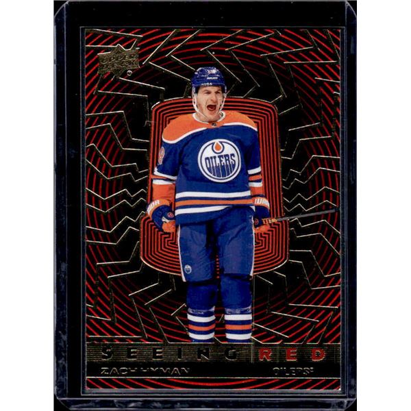 Zach Hyman Seeing Red Gold Parallel 2023-24 UD #SR-92