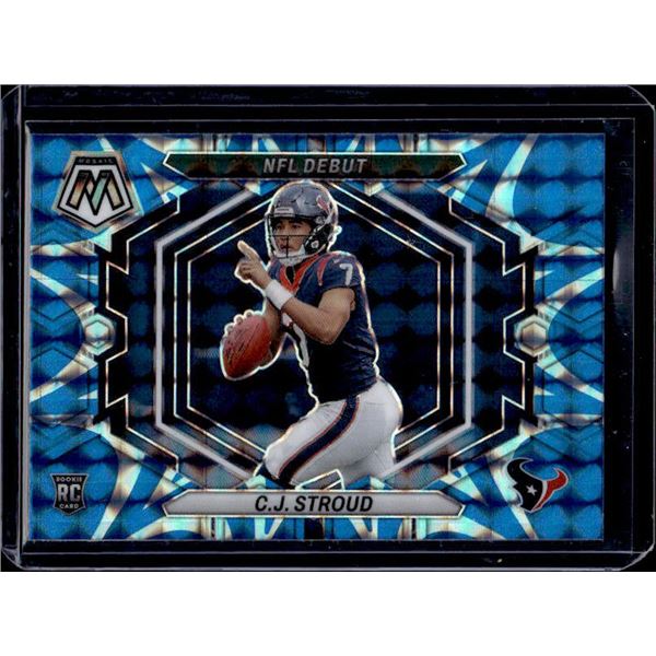 Cj Stroud Blue Reactive Mosaic NFL Debut RC #ND-3