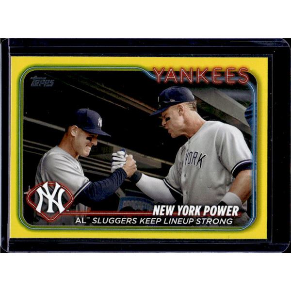 New York Power Aaron Judge 2024 Topps Yellow Border #315