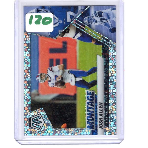 Josh Allen No Huddle Prizm Montage 2021 Mosaic #MON-1