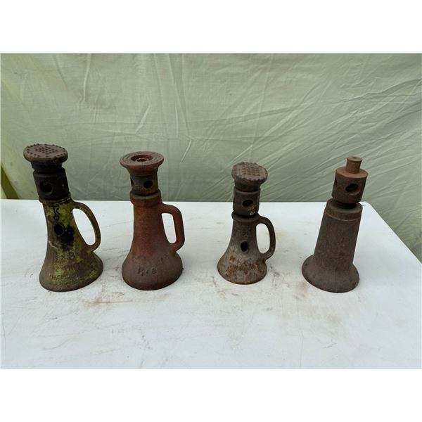 BOTTLE JACKS, LOT OF FOUR