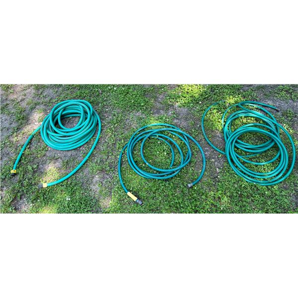 GARDEN HOSES, LOT OF 3