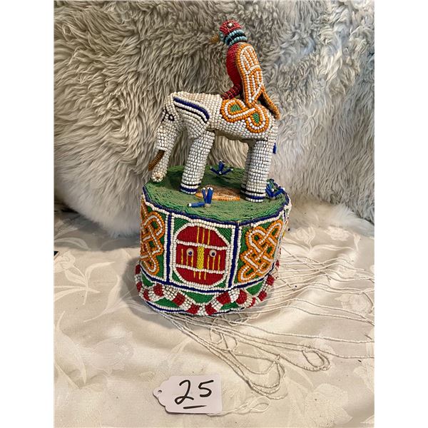 African Ceremonial Beaded Hat