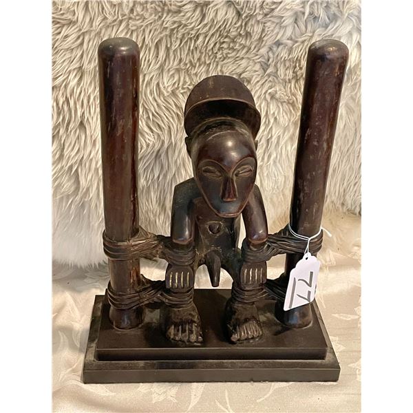 African Carving of Prisoner