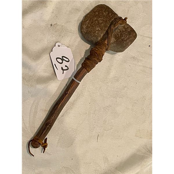 Hafted Stone Indian Club