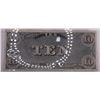 Image 2 : Confederate States of America $10 Bill Antique Tender